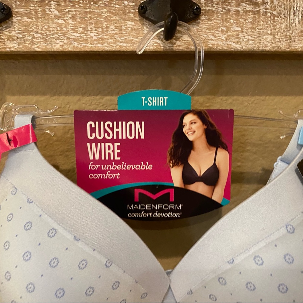 ✨ SALE NWT Maidenform Comfort Devotion Full Coverage Bra LightBluePrint - Picture 6 of 9